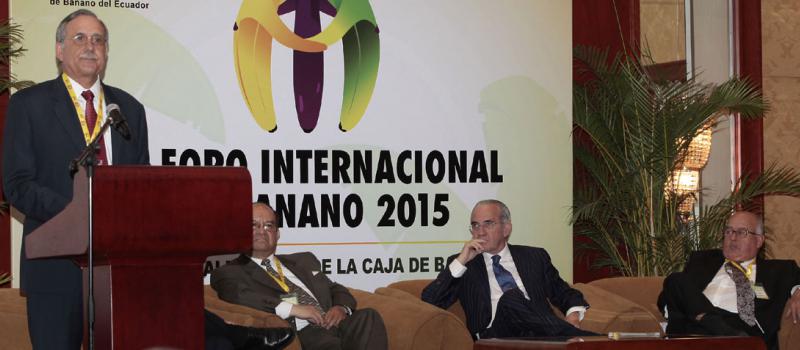 En el hotel Hilton Colón se realiza el Foro Internacional de Bananero 2015. Foto: Mario Faustos/El Comercio