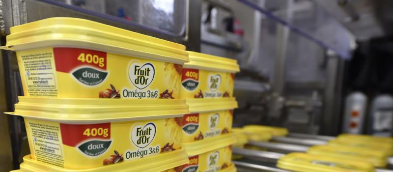 Estas margarinas son producidas por la plante de Unilever en Rotterdam. Foto:AFP