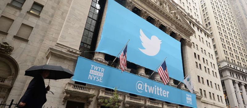 Las acciones de Twitter cayeron en un 18,8%. Foto: AFP