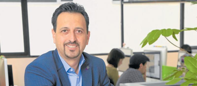 Xavier Torres fue presidente de la Asociación Ecuatoriana de Software. Con Yagé maneja una serie de alianzas con firmas extranjeras; también participa en conferencias. Fotos: Diego Pallero / LÍDERES