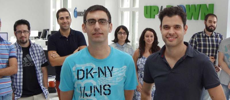 Luis Hernández y Pepe Domínguez dirigen la start up española Uptodown, una de las 150 compañías con más tráfico en el mundo, según Alexa. Foto: cortesía IE Business School