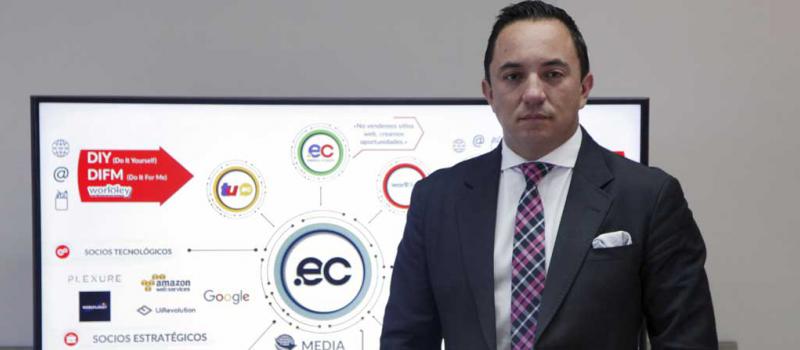 David Hurtado es el gerente general de Nic.ec, empresa que lleva más de 15 años en el país. Foto: Patricio Terán / LÍDERES