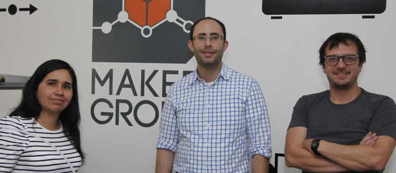 Luis Miguel Chiriboga, Renato Vargas y Oriana de la Barrera son parte de Maker Group, marca que apareció desde el 2014. Foto: Galo Paguay / LÍDERES