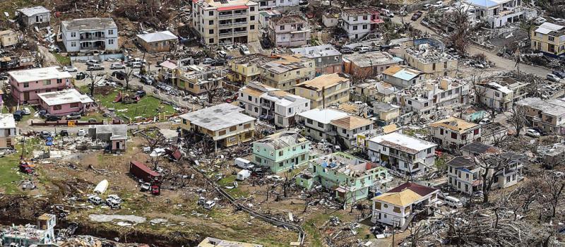 Road Town, en Tórtoloa, islas Vírgenes Británicas, fue una de las zonas más afectadas por el huracán Irma, a su paso por la zona del Caribe. El Gobierno británico envió asistencia y ayuda. Foto: Paul Rouse / EFE