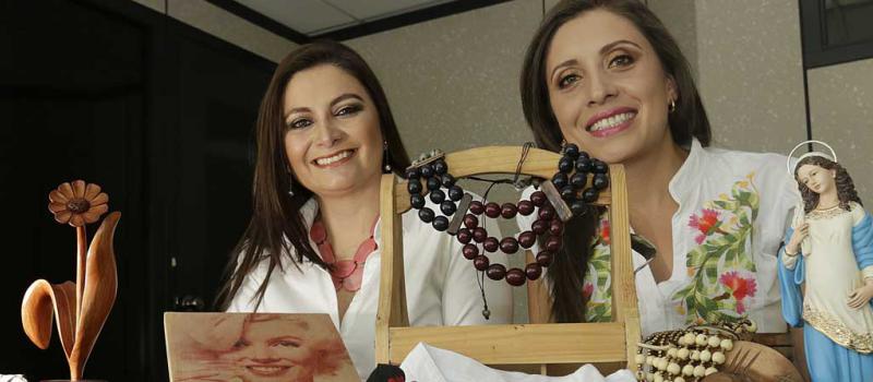 María Augusta Olmedo y María Isabel Castillo son las socias de este portal electrónico que apoya a artesanos nacionales. Foto: Alfredo Lagla / LÍDERES