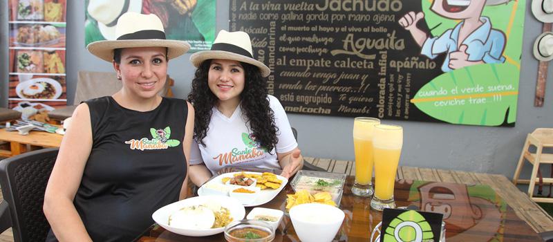 Las hermanas Johana y Diana Alcívar son las propietarias de un nuevo restaurante en Santo Domingo. Foto: Juan Carlos Pérez para LÍDERES