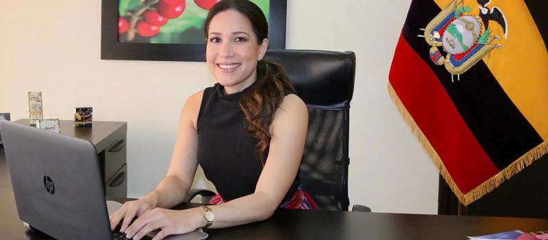 Verónica Chávez, viceministra de Promoción de Exportaciones e Inversiones.  Foto: Cortesía del Viceministerio de Promoción de Exportaciones