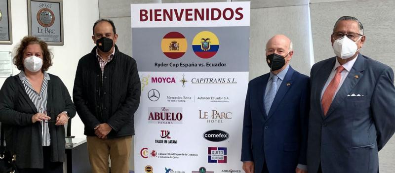 La delegación española se reunió con autoridades y empresarios ecuatorianos la semana anterior en Quito. Foto: EFE