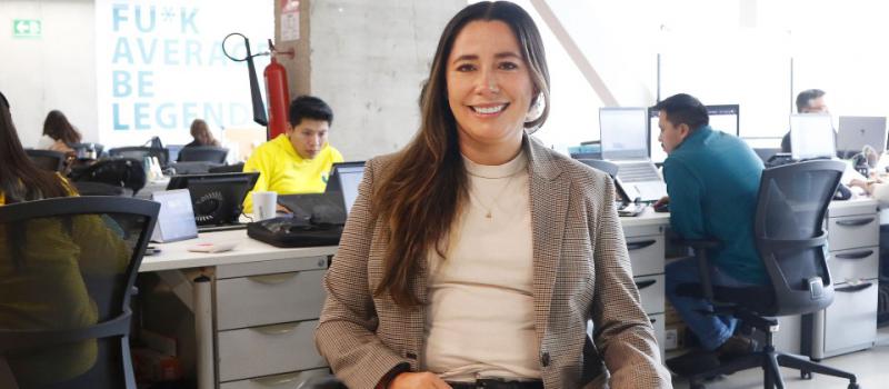 Cristina Velásquez es jefa de Expansión Global de Tul en cuatro países de Latinoamérica. Tul es es una startup colombiana que llegó hace dos años a Ecuador. FOTO: Carlos Noriega / LÍDERES