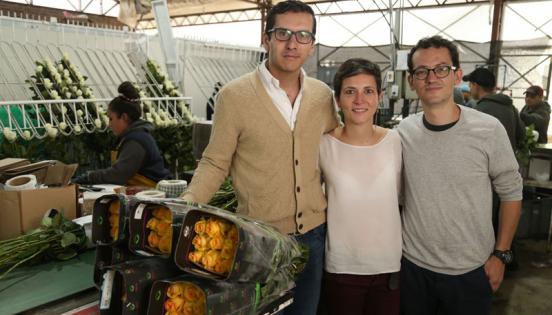 Juan Pablo, Claudia y Esteban Muñoz, fundadores de Fresh-o-Fair. Foto: Diego Pallero / LÍDERES