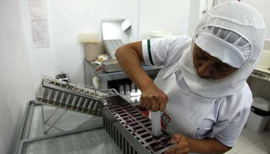 En la fábrica de los helados Rey Paletas se trabaja en doble jornada para producir 2 000 paletas diarias y enviarlas a las franquicias.
