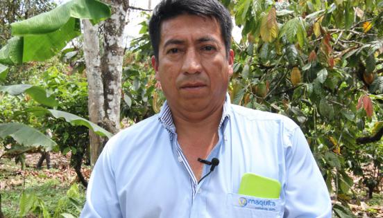 Juan Borja, técnico de la Fundación Maquita. Fotos cortesía de CAF Banco de Desarrollo de América Latina