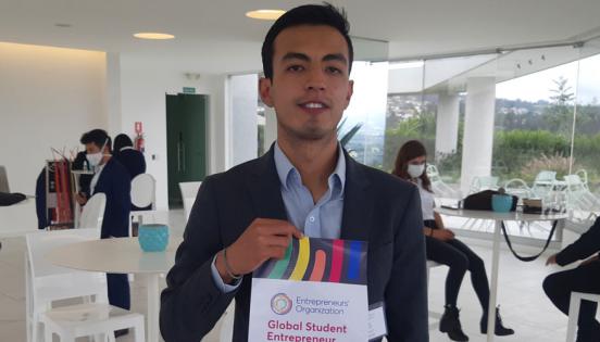Elvis Crespo resultó en segundo lugar en el concurso GSEA (Global Student Entrepreneur Awards), de Entrepreneurs’ Organization (EO).